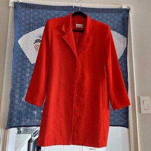 Women's light Pea Coat, Red, Size 46(L/XL)